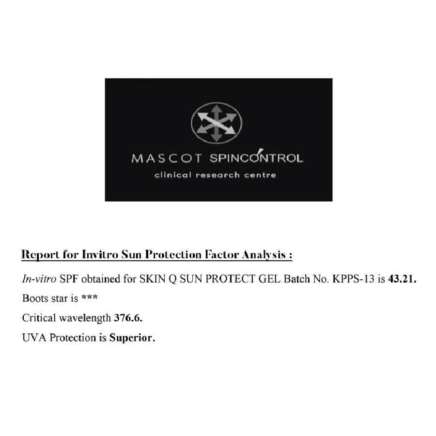 Sun Protect Ultra Light Non Sticky Sunscreen Gel: SPF 40 PA+++ with Vitamin C PRODUCT HIGHLIGHTS